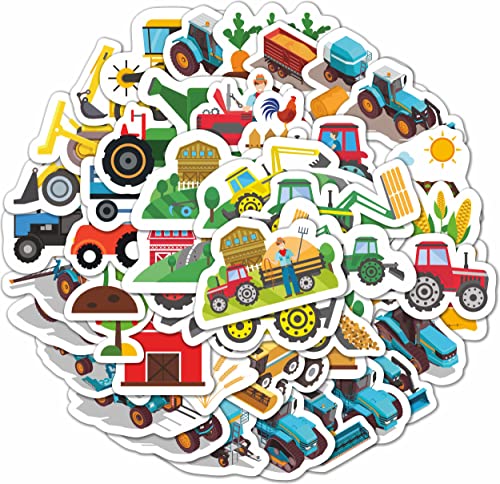 100 stück Traktor-Aufkleber und Sticker - Traktor für Jungen - Traktor-Geburtstagsparty-Zubehör - Traktor-Party-Dekorationen - Traktor-Geschenke - Tractor Stickers von Padabayka