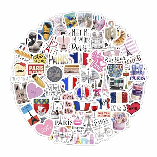Paris Sticker Set – Perfekt für Ästhetische Deko Inspiriert von Paris, Gestalten Sie Ihren Raum mit Eiffelturm und Frankreich Stickern Paris Sticker Set – Perfekt für Ästhetische Deko Inspiriert von Paris, Gestalten Sie Ihren Raum mit Eiffelturm und Frankreich Stickern von Padabayka