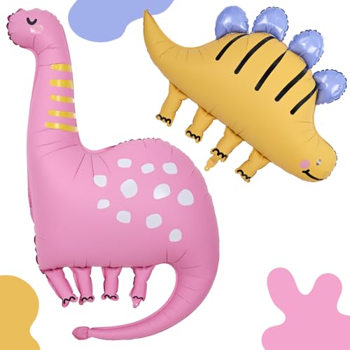 Big Dinosaurier Mylar Luftballons, 96-109 cm riesiger süßer rosa gelber Dinosaurier Helium aufblasbarer Folienballon für Mädchen Jungen Dino-Thema Babyparty Geburtstag Kindergarten Foto Requisiten Big Dinosaurier Mylar Luftballons, 96-109 cm riesiger süßer rosa gelber Dinosaurier Helium aufblasbarer Folienballon für Mädchen Jungen Dino-Thema Babyparty Geburtstag Kindergarten Foto Requisiten von Paeyeq