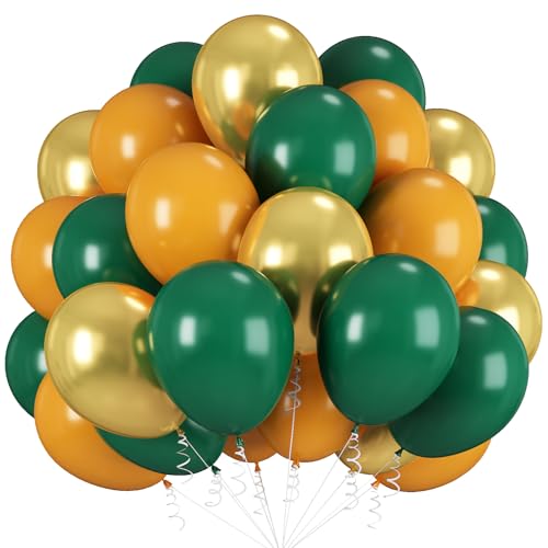 Grüne Gelbgold-Luftballons, 30,5 cm, dunkles Smaragdgrün, Traktorballons, salbeigrün, metallischer Goldballon für Geburtstag, Abschlussfeier, St. Patrick's Day, tropischer Sommer, Garten, Party Grüne Gelbgold-Luftballons, 30,5 cm, dunkles Smaragdgrün, Traktorballons, salbeigrün, metallischer Goldballon für Geburtstag, Abschlussfeier, St. Patrick's Day, tropischer Sommer, Garten, Party von Paeyeq