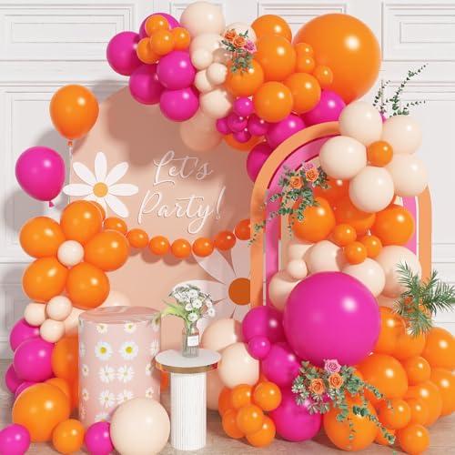 Luftballon Girlande Rosa und Orange, 118 Stück Orange Pink Ballons Partydeko, Pastell Orange Rosa Latex Ballongirlande für Mädchen Frauen Geburtstag Jahrestag Babyparty Verlobung Tropische Deko Luftballon Girlande Rosa und Orange, 118 Stück Orange Pink Ballons Partydeko, Pastell Orange Rosa Latex Ballongirlande für Mädchen Frauen Geburtstag Jahrestag Babyparty Verlobung Tropische Deko von Paeyeq