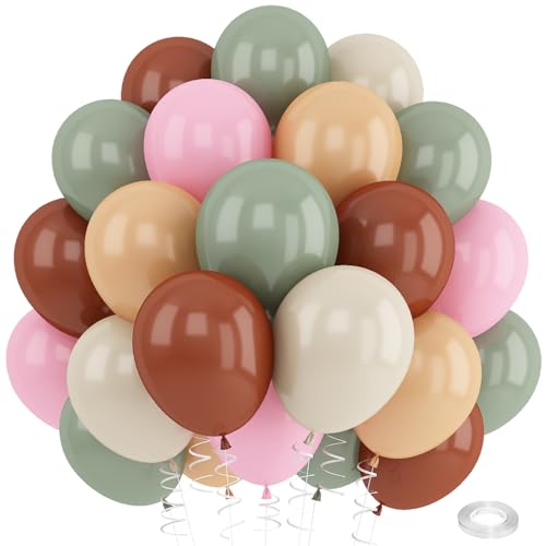 Luftballons in Salbeigrün und Kaffeebraun Luftballons in Salbeigrün und Kaffeebraun von Paeyeq