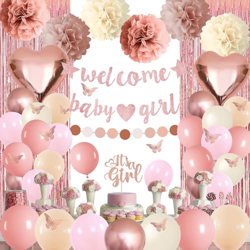 Roségoldene Luftballons für Babypartys von Paeyeq