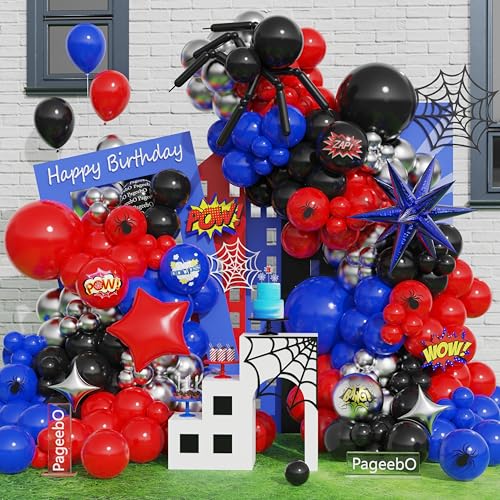 Blauer und roter Ballonbogen Blauer und roter Ballonbogen von PageebO