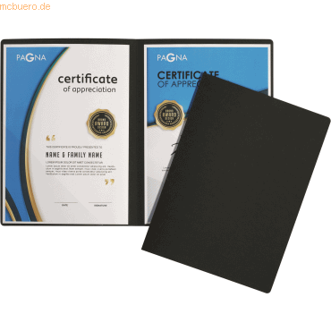 30 x Pagna Präsentationsmappe Perfect 2-teilig schwarz 30 x Pagna Präsentationsmappe Perfect 2-teilig schwarz von Pagna