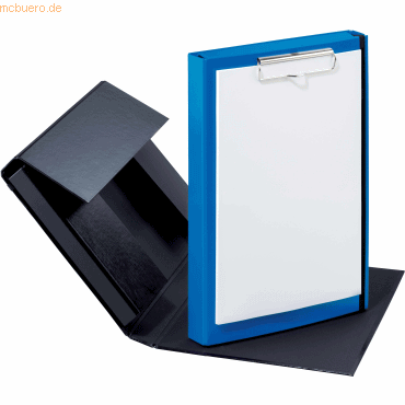 5 x Pagna Klemmbrett Duobox A4 34x24x5cm blau von Pagna