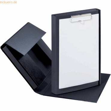 5 x Pagna Klemmbrett Duobox A4 34x24x5cm schwarz von Pagna