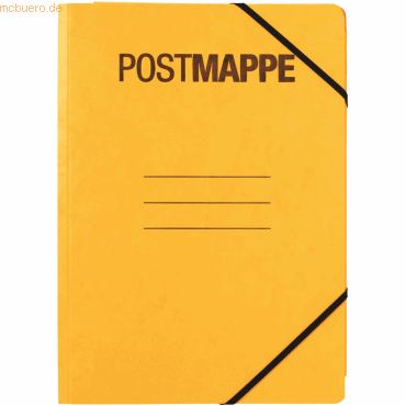 Pagna Postmappe A4 mit Eckspanngummi gelb von Pagna