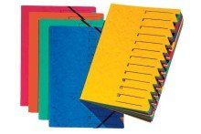 Ordnungmappe EASY, A4, Tabe farbig sortiert, 12 Fächer, 240mm breit, rot Ordnungmappe EASY, A4, Tabe farbig sortiert, 12 Fächer, 240mm breit, rot von Pagna