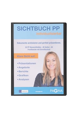 PAGNA 21011-01 Sichtbuch A4 PP Office mit Fronttasche schwarz PAGNA 21011-01 Sichtbuch A4 PP Office mit Fronttasche schwarz von Pagna