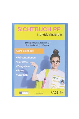 PAGNA 21013-13 Sichtbuch A4 PP School mit Fronttasche hellblau PAGNA 21013-13 Sichtbuch A4 PP School mit Fronttasche hellblau von Pagna