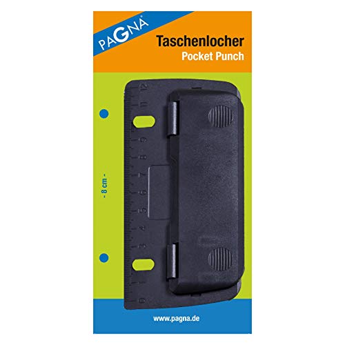 PAGNA 99535-01 Taschenlocher Pocket Punch schwarz von Pagna