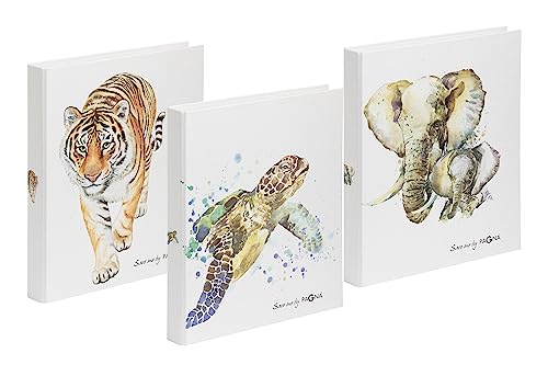 PAGNA Multi Pack Ringbücher A4 Save me 3, 9er Pack sortiert mit 3x Tiger, 3x Schildkröte und 3x Elefant von Pagna