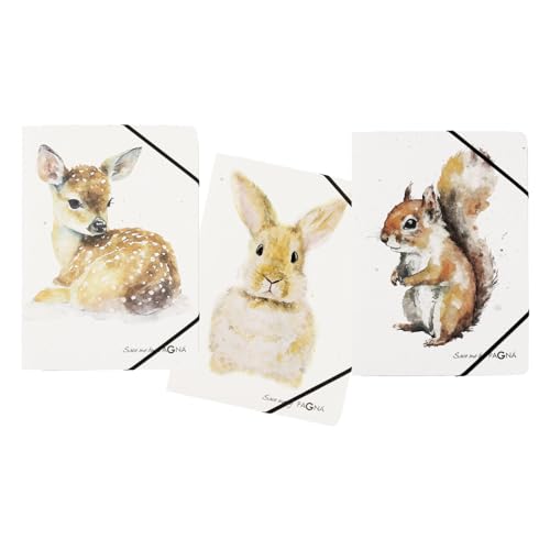 PAGNA Multipack 21700-25 Gummizugmappe A4 Save me No.4 3 Einschlagklappen sort. Hase, Reh, Eichhörnchen PAGNA Multipack 21700-25 Gummizugmappe A4 Save me No.4 3 Einschlagklappen sort. Hase, Reh, Eichhörnchen von Pagna