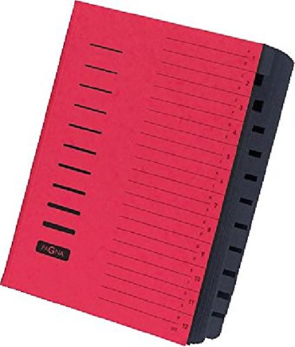 PAGNA Ordnungsmappe/24122-01, rot, 12-teilig von Pagna