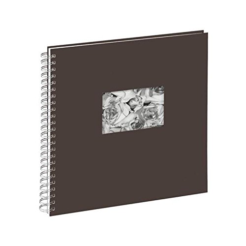 Pagna 13938-11 Passepartout-Spiralalbum, 310 x 320 mm, 40 Seiten, Leineneinband mit Passepartout, weißer Fotokarton, braun von Pagna
