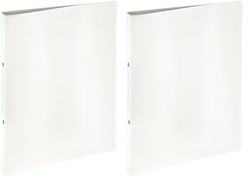 Pagna 20901-02 Ringbuch A4 16 mm PP 2-Ring-Mechanik, weiß (Packung mit 2) von Pagna