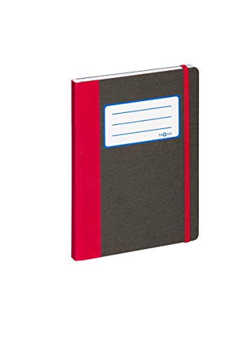 Pagna 26066-03 Notizbuch A5 Basic rot (Kladde mit 192 Seiten, kariert) von Pagna