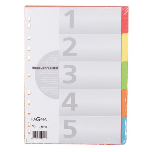 Pagna 32000-20 Register 5-teilig, 5-farbig mit Deckblatt von Pagna