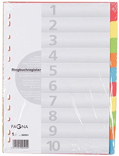 Pagna 32001-20 Register 10-teilig, 5-farbig mit Deckblatt (10) von Pagna