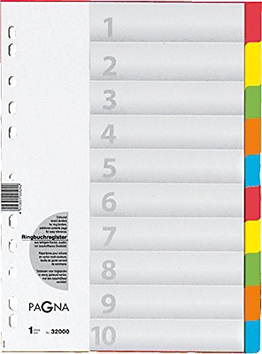 Pagna 32001-20 Register 10-teilig, 5-farbig mit Deckblatt (5, 10 Taben) von Pagna