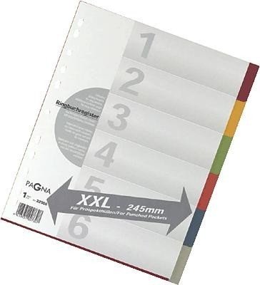 Pagna 32005-20 Register, A4, XXL, 6-teilig, 6-farbig von Pagna