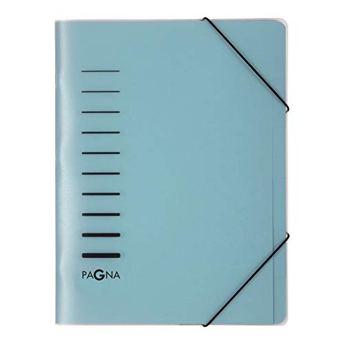 Pagna 4005602 A4 Eckspanngummi Polypropylen Classic 6 Teil Datei – Blau (5 Stück) von Pagna