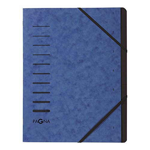 Pagna 40058-02 Ordnungsmappe, 7-teilig, 1-7, blau, 1 Stück Pagna 40058-02 Ordnungsmappe, 7-teilig, 1-7, blau, 1 Stück von Pagna
