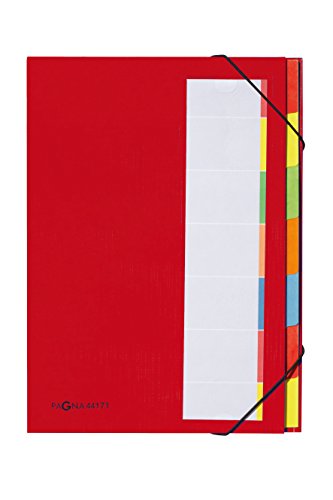 Pagna 44171-01 Deskorganizer 7-teilig Color-Einband, Eckspanngummi, dehnbarer Rücken farbiges Griffregister, rot Pagna 44171-01 Deskorganizer 7-teilig Color-Einband, Eckspanngummi, dehnbarer Rücken farbiges Griffregister, rot von Pagna