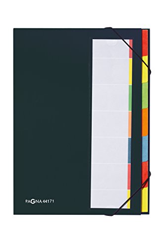 Pagna 44171-04 Deskorganizer 7-teilig Color-Einband, Eckspanngummi, dehnbarer Rücken farbiges Griffregister, schwarz Pagna 44171-04 Deskorganizer 7-teilig Color-Einband, Eckspanngummi, dehnbarer Rücken farbiges Griffregister, schwarz von Pagna