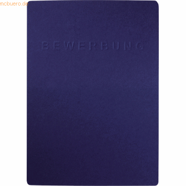 Pagna Bewerbungsmappe Shift 3-teilig Premium-Karton blau von Pagna