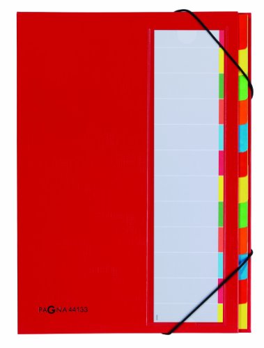 Pagna Deskorganizer Premium (Sammelmappe, 12 Fächer ) rot von Pagna