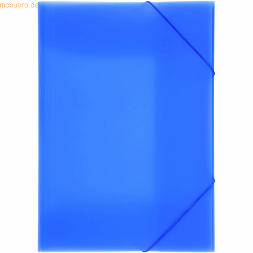 8 x Pagna Gummizugmappe Lucy Colours A3 PP mit 3 Klappen blau von Pagna