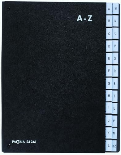 Pagna Pultordner A-Z 24 Fächer schwarz englisch von Pagna