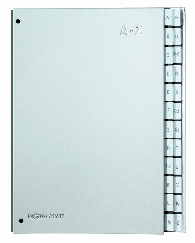 Pagna Pultordner Color (Pultmappe, 24 Fächer, A-Z) Silber von Pagna