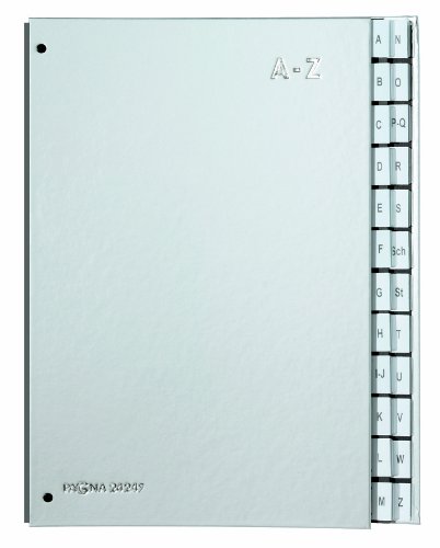 Pagna Pultordner Color (Pultmappe, 24 Fächer, A-Z) Silber von Pagna