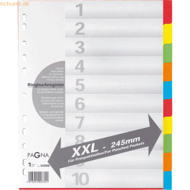 Pagna Register XXL A4+ 10-teilig blanko m. Deckblatt 5-farbig Pagna Register XXL A4+ 10-teilig blanko m. Deckblatt 5-farbig von Pagna