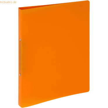 Pagna Ringbuch A4 PP 13mm 2 Ringe transluzent orange von Pagna