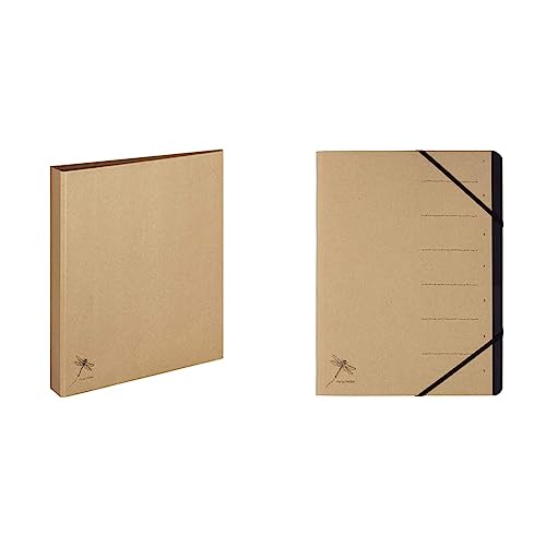 Pagna Ringbuch A4 Pur, praktische 2-Ring-Mechanik, stabiler Graukarton mit Kraftpapier überzogen & Ordnungsmappe Pur, 7 Fächer, schwarzes Eckspanngummi, Recyclingkarton mit dezentem Druck Pagna Ringbuch A4 Pur, praktische 2-Ring-Mechanik, stabiler Graukarton mit Kraftpapier überzogen & Ordnungsmappe Pur, 7 Fächer, schwarzes Eckspanngummi, Recyclingkarton mit dezentem Druck von Pagna