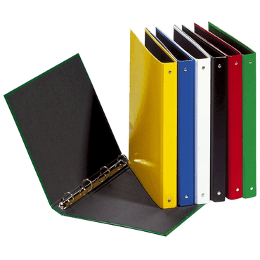 Pagna Ringbuch Basic Colours - A5 4-Ring Ring-Ø 25mm schwarz. von Pagna