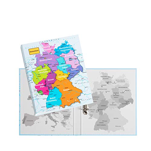 Pagna Ringbuchset Deutschland, Ringbuch mit 2-Ring-Mechanik, inklusive abheftbarem Taschenlocher, mit trendigem Turnbeutel, perfekt für die Schule, Studium oder Homeoffice Pagna Ringbuchset Deutschland, Ringbuch mit 2-Ring-Mechanik, inklusive abheftbarem Taschenlocher, mit trendigem Turnbeutel, perfekt für die Schule, Studium oder Homeoffice von Pagna