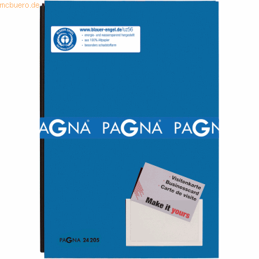 Pagna Unterschriftsmappe 20 Fächer Color blau von Pagna