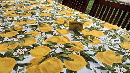 Pago Poco Rechteckige Tischdecke mit Zitronen- und Zweigmuster...100% Baumwolle..Maße: 140x180-140x240...Bester Preis!!!!! (140X180) von Pago Poco