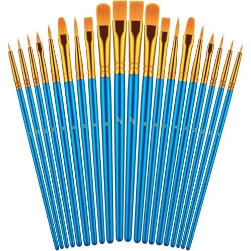 20-teiliges Pinsel-Set, Gesichtsbemalungspinsel, Malpinsel-Set, Kunst-Pinsel-Set für Aquarell-, Acryl- und Ölmalerei 20-teiliges Pinsel-Set, Gesichtsbemalungspinsel, Malpinsel-Set, Kunst-Pinsel-Set für Aquarell-, Acryl- und Ölmalerei von Paicreate