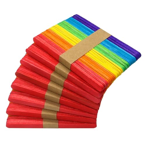 400 Stück farbige Lutscherstäbchen, Mini-Lutscherstäbchen, Holz-Lutscher-Bastelstäbchen, Eis am Stiel zum Backen, Eis und Party-Dekorationen 400 Stück farbige Lutscherstäbchen, Mini-Lutscherstäbchen, Holz-Lutscher-Bastelstäbchen, Eis am Stiel zum Backen, Eis und Party-Dekorationen von Paicreate
