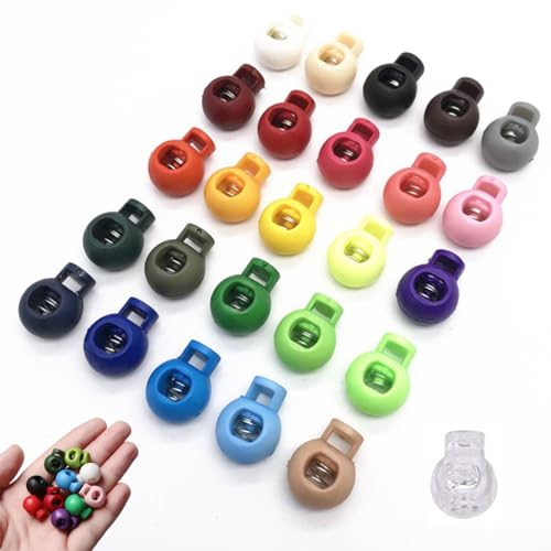 52 Stück Kordelstopper, 26 Farben Federschnur Schlösser Kunststoff, Kunststoff Rutschen Kordelklemme, Single Hole Cord Locks, Rund Kordelklemme für Kordelzug Rucksack Rucksack 52 Stück Kordelstopper, 26 Farben Federschnur Schlösser Kunststoff, Kunststoff Rutschen Kordelklemme, Single Hole Cord Locks, Rund Kordelklemme für Kordelzug Rucksack Rucksack von Paicreate