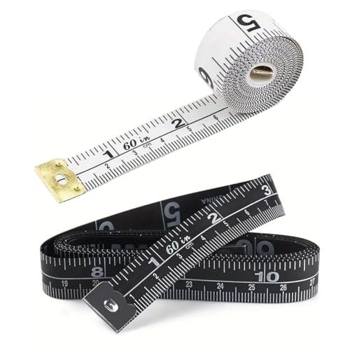 Maßbänder Nähen, 2 Bände Maßband Körpe 150cm/60 Zoll, Schneidermaßband, Weiches Doppelseitiges Maßband, Weiches Maßband für Schneider zum Messen Längen&Maßen Maßbänder Nähen, 2 Bände Maßband Körpe 150cm/60 Zoll, Schneidermaßband, Weiches Doppelseitiges Maßband, Weiches Maßband für Schneider zum Messen Längen&Maßen von Paicreate