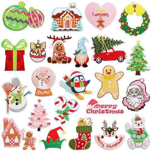 23 Stück Weihnachten Bügelbilder Xmas bestickt Nähen Applikation Reparatur Patch Weihnachtsmann Weihnachtsbaum Kranz Schneemann Rentier für DIY Kleidung Handwerk Pullover Strumpf Weihnachtsgeschenk 23 Stück Weihnachten Bügelbilder Xmas bestickt Nähen Applikation Reparatur Patch Weihnachtsmann Weihnachtsbaum Kranz Schneemann Rentier für DIY Kleidung Handwerk Pullover Strumpf Weihnachtsgeschenk von Paictheix