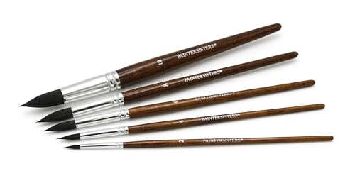 Paintersisters® Aquarell Pinselset rund | Gr. 2-10 | Weiche Pinsel Aquarell-, Öl- & Acrylmalerei | Pinsel Malen Malpinsel Künstlerbedarf Paintersisters® Aquarell Pinselset rund | Gr. 2-10 | Weiche Pinsel Aquarell-, Öl- & Acrylmalerei | Pinsel Malen Malpinsel Künstlerbedarf von Paintersisters