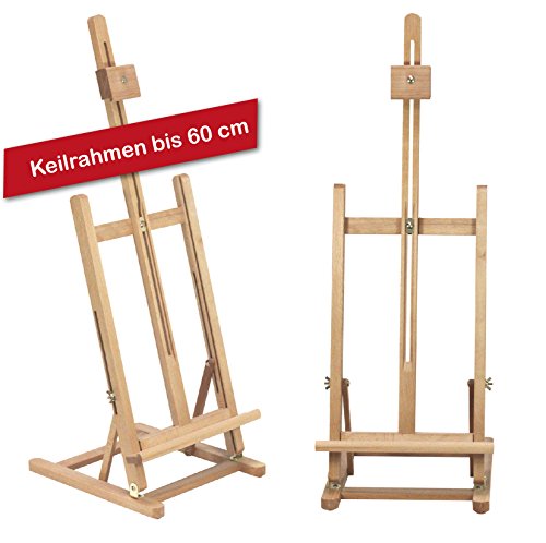 Große Tischstaffelei T-60 aus Buche FSC, für Keilrahmen bis 60 cm hoch, auf Staffelei malen mit Keilrahmen Große Tischstaffelei T-60 aus Buche FSC, für Keilrahmen bis 60 cm hoch, auf Staffelei malen mit Keilrahmen von Paintersisters